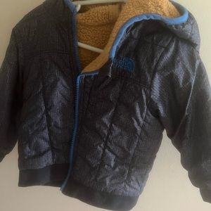 Reversible North Face Sherpa jacket size 2t